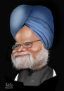 Cartoon: Manmohan Singh (small) by geomateo tagged prime minister politics manmohan singh india