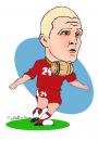 Cartoon: Philippe Senderos caricature (small) by geomateo tagged sport,soccer,football,fussball,caricature,swiss,fotballer,european,championship,senderos