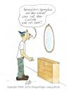 Cartoon: Cool (small) by Johli tagged cool mann märchen spiegel haar
