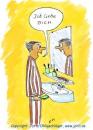 Cartoon: Ich liebe DICH (small) by Johli tagged liebe männer spiegel bad zahnpflege 