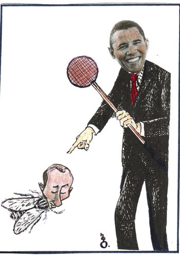 Cartoon: obama (medium) by Bejan tagged obama