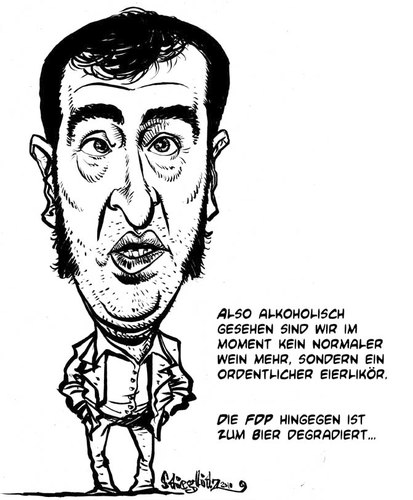 Cartoon: Cem Özdemir (medium) by stieglitz tagged cem,özdemir,karikatur