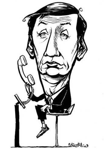 Cartoon: Günther Jauch (medium) by stieglitz tagged günther,jauch,karikatur,caricature,wer,wird,millionär