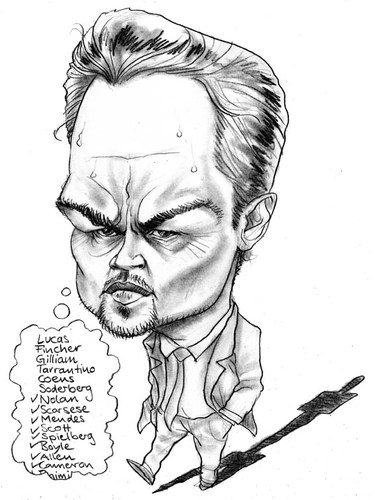 Cartoon: Leonardo di Caprio (medium) by stieglitz tagged leonardo,di,caprio,karikatur,caricature