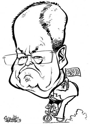 Cartoon: Peer Steinbrück Karikatur (medium) by stieglitz tagged peer,steinbrück,karikatur,caricature,caricatura