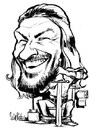 Cartoon: Ed Stark on his throne (small) by stieglitz tagged ed,eddard,stark,sean,bean,game,of,thrones,karikatur,caricature,caricatura