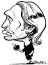 Cartoon: Mads Mikkelsen (small) by stieglitz tagged mads,mikkelsen,caricatura,caricature,karikatur