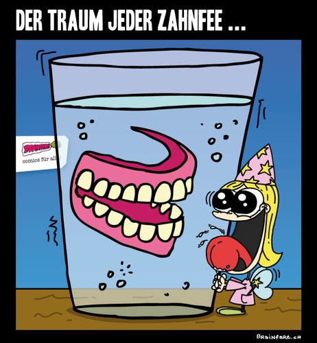 Cartoon: Der Traum jeder Zahnfee (medium) by BRAINFART tagged comic,cartoon,character,art,humor,lustig,witzig,zeichnung,drawing,fun,amazing,toonpool