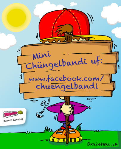 Cartoon: Teaser-Bild Chüngelbandi (medium) by BRAINFART tagged brainfart,comic,cartoon,character,fun,witz,lustig