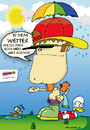 Cartoon: Launisches Wetter (small) by BRAINFART tagged comics,cartoon,character,funny,lustig,rain,sun,humor