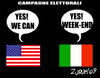 Cartoon: italian style... (small) by Zurum tagged italia obama