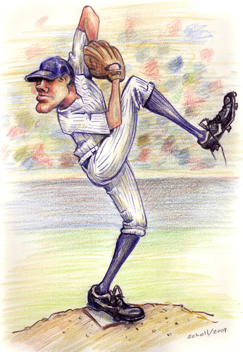 Cartoon: the windup (medium) by michaelscholl tagged baseball,pitcher,sports,pitch,windup