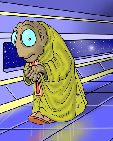 Cartoon: ? (medium) by drackydoo tagged oblon,bizarre,weird,sciencefiction