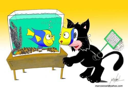 Cartoon: No Title (medium) by Marcos Noel tagged comic,animals