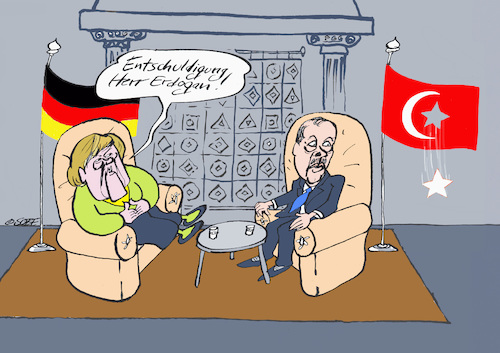 Cartoon: Wenn der Stern sinkt... (medium) by sobecartoons tagged politik,hoher,besuch,erdogan,sinkende,sterne,politik,hoher,besuch,erdogan,sinkende,sterne