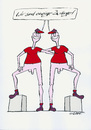 Cartoon: Eineiige Zwillinge (small) by sobecartoons tagged ausfälle,naturlaune,gendefekt,zusammenhalt,geschwister,eideutig,gebeutelt,stolz,verlust