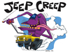Cartoon: Jeep Creep cartoon character (small) by Coghill Cartooning tagged monster,creature,cartoon,character,design,vector,art,car,automobile