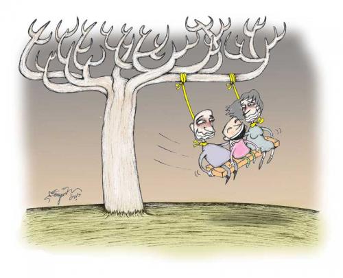 Cartoon: happy family (medium) by dariush tagged nothing