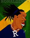 Cartoon: Ronaldinho (small) by bharatkv tagged ronaldinho football soccer fifa brazil caricature cartoon digital india bharat