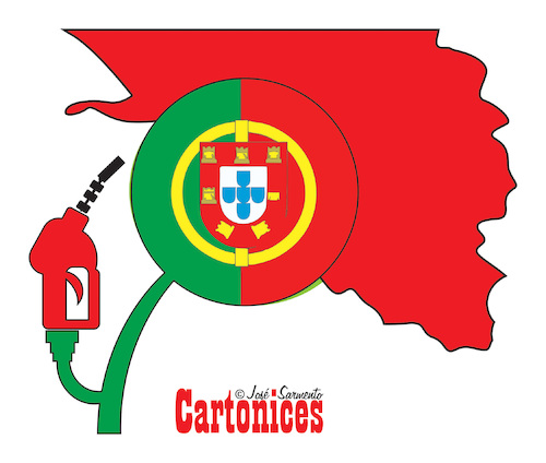 Cartoon: 25 Abril (medium) by jose sarmento tagged liberdade