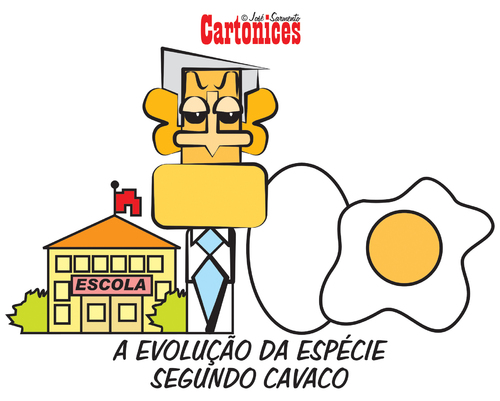 Cartoon: Cavaco (medium) by jose sarmento tagged cavaco