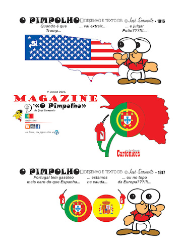Cartoon: Magazine O Pimpolho (medium) by jose sarmento tagged pimpolho