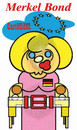 Cartoon: Merkel Bond (small) by jose sarmento tagged merkel,bond