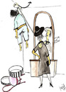 Cartoon: Fresh Widow (small) by Mirek tagged black humor