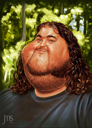 Cartoon: Hurley (medium) by JMSartworks tagged painter,sai,paintool,hollywood,filmmakers,actors,caricature