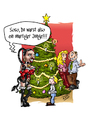 Cartoon: Die neue Aushilfe... (small) by Toeby tagged weihnachten,weihnachtsmann,santa,claus,domina,aushilfe,nebenjob,sm,sadomaso,toeby,mark,töbermann