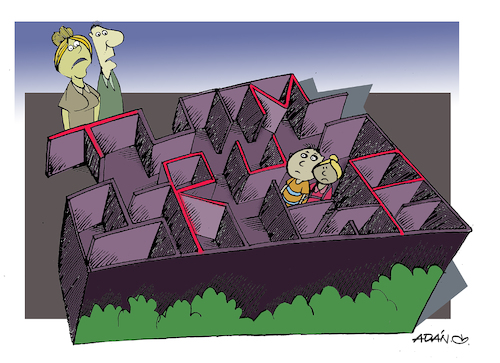 Cartoon: TRAMPA TRUMP (medium) by adancartoons tagged trump,migracion,adan,usa