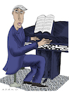 Cartoon: pianista (small) by adancartoons tagged piano