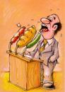 Cartoon: Politic all or nothing (small) by Liviu tagged politics,food,eat,politician,