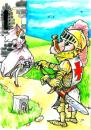 Cartoon: precaution (small) by Liviu tagged key,chastity,belt,knight,