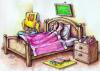 Cartoon: Sleeping ... (small) by Liviu tagged sleep,feet,football,bed,