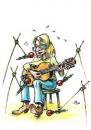 Cartoon: The singer (small) by Liviu tagged guitar microphones fart 