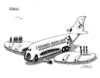 Cartoon: Lufthansa-Streik (small) by Pohlenz tagged lufthansa,streik