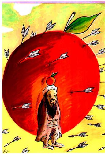 Cartoon: apple (medium) by oguzgurel tagged humor