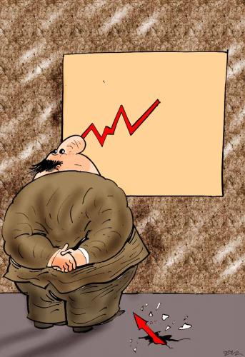 Cartoon: economic (medium) by oguzgurel tagged humor