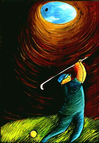 Cartoon: golf (medium) by oguzgurel tagged humor