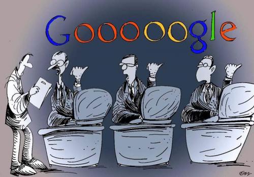 Cartoon: google (medium) by oguzgurel tagged humor