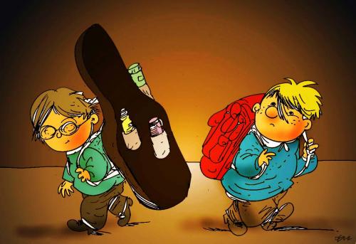 Cartoon: music (medium) by oguzgurel tagged humor