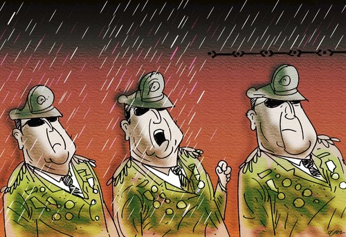 Cartoon: rain (medium) by oguzgurel tagged humor