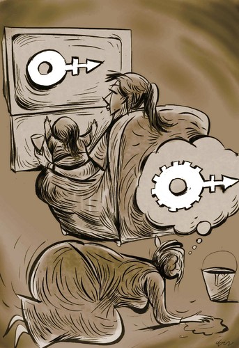 Cartoon: Woman-s-day (medium) by oguzgurel tagged humor
