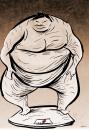 Cartoon: sumo (small) by oguzgurel tagged humor