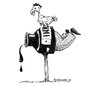 Cartoon: Just An Ink Bottle (small) by dbaldinger tagged ink,bottle,rooster,man,post