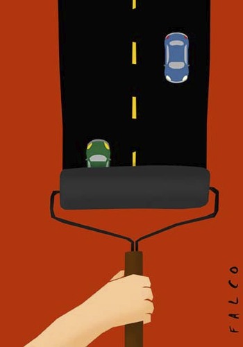 Cartoon: cars (medium) by alexfalcocartoons tagged cars