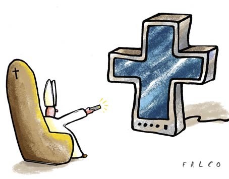 Cartoon: christianchannel (medium) by alexfalcocartoons tagged christian,channel,tv,religion