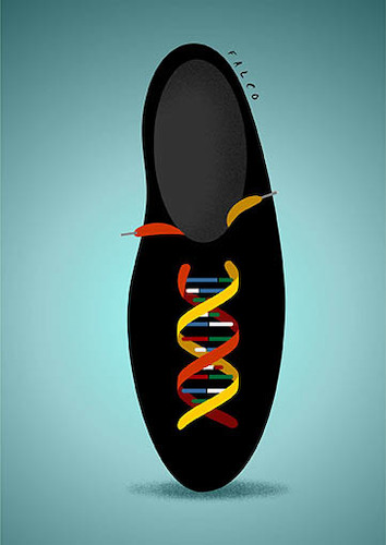 Cartoon: DNA (medium) by alexfalcocartoons tagged dna