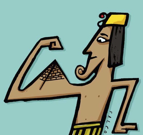 Cartoon: Egyptian3 (medium) by alexfalcocartoons tagged egyptian3